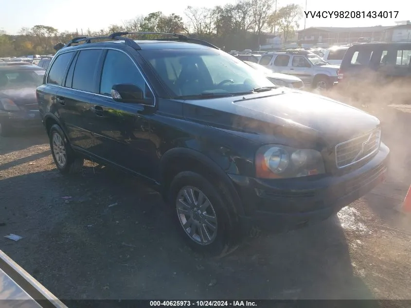 2008 Volvo Xc90 3.2 VIN: YV4CY982081434017 Lot: 40625973