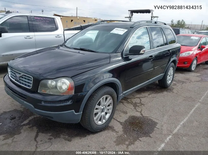 2008 Volvo Xc90 3.2 VIN: YV4CY982881434315 Lot: 40629308