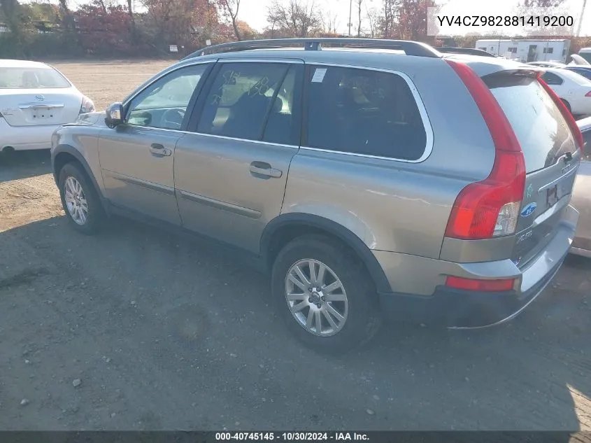 2008 Volvo Xc90 3.2 VIN: YV4CZ982881419200 Lot: 40745145