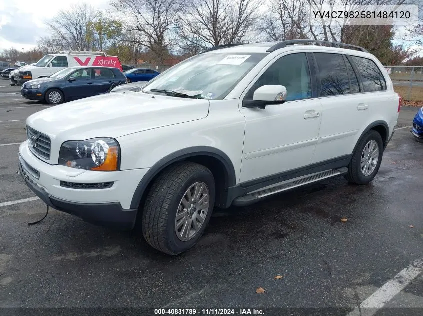 2008 Volvo Xc90 3.2 VIN: YV4CZ982581484120 Lot: 40831789