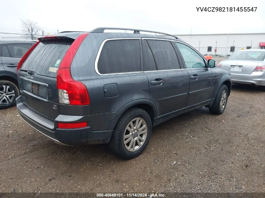 2008 Volvo Xc90 3.2 VIN: YV4CZ982181455547 Lot: 40849101