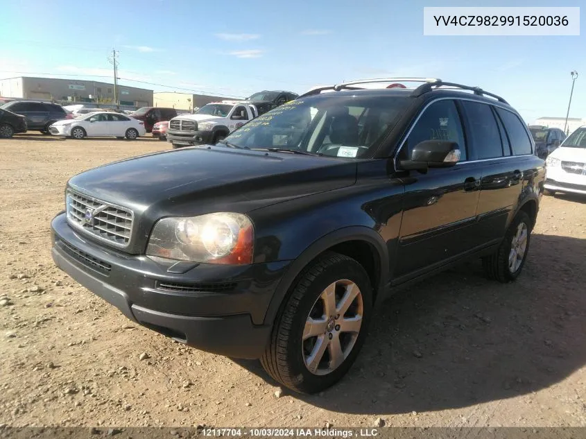 2009 Volvo Xc90 3.2 VIN: YV4CZ982991520036 Lot: 12117704