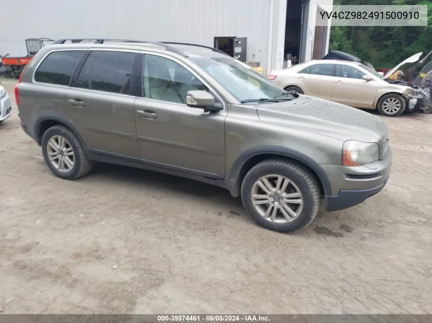 2009 Volvo Xc90 3.2 VIN: YV4CZ982491500910 Lot: 39574461