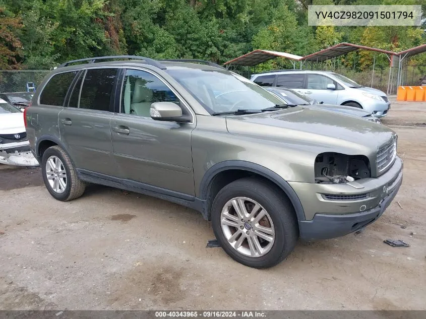 2009 Volvo Xc90 3.2 VIN: YV4CZ982091501794 Lot: 40343965