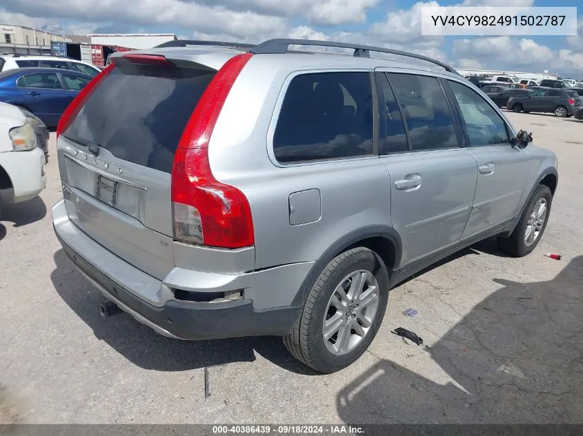 2009 Volvo Xc90 3.2 VIN: YV4CY982491502787 Lot: 40386439