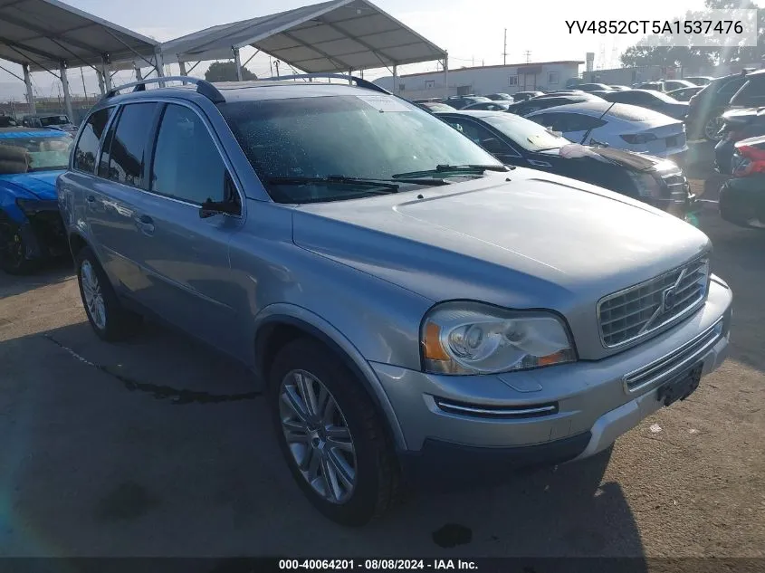 2010 Volvo Xc90 V8 VIN: YV4852CT5A1537476 Lot: 40064201