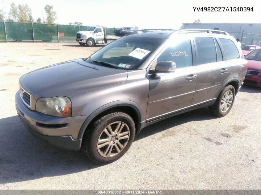 2010 Volvo Xc90 3.2 VIN: YV4982CZ7A1540394 Lot: 40318012