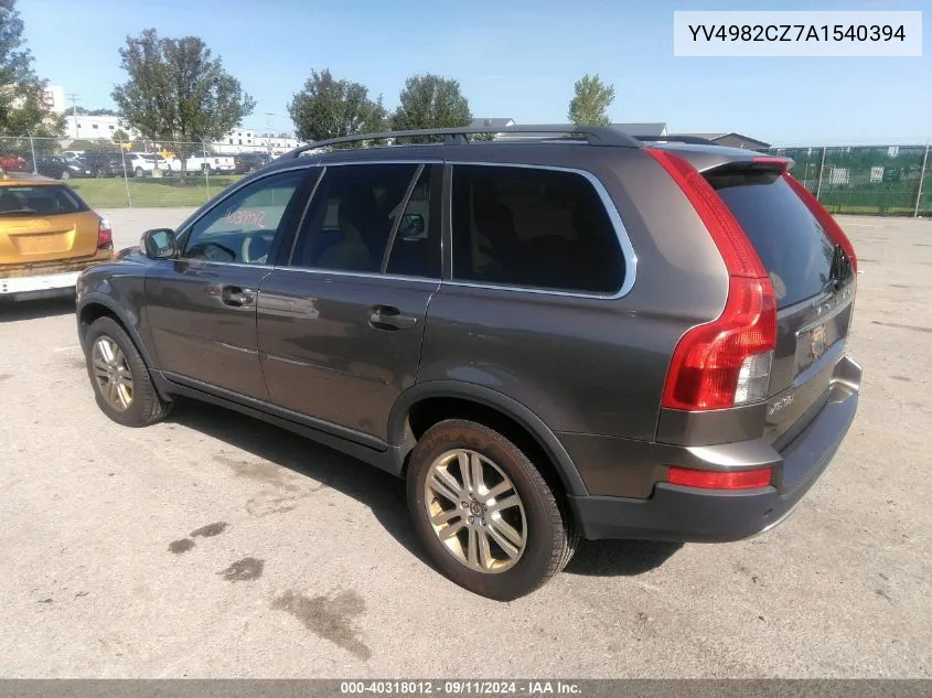 2010 Volvo Xc90 3.2 VIN: YV4982CZ7A1540394 Lot: 40318012