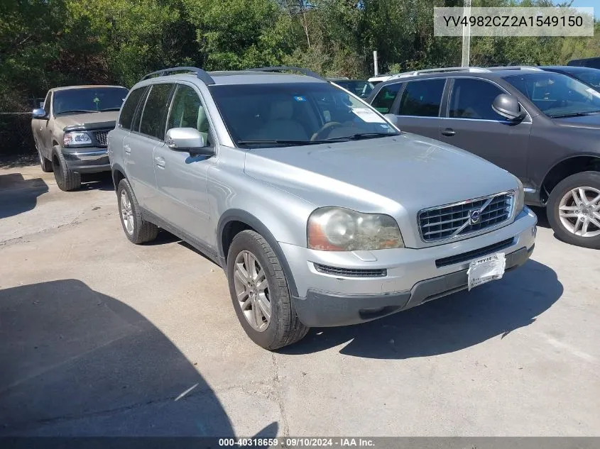 YV4982CZ2A1549150 2010 Volvo Xc90 3.2