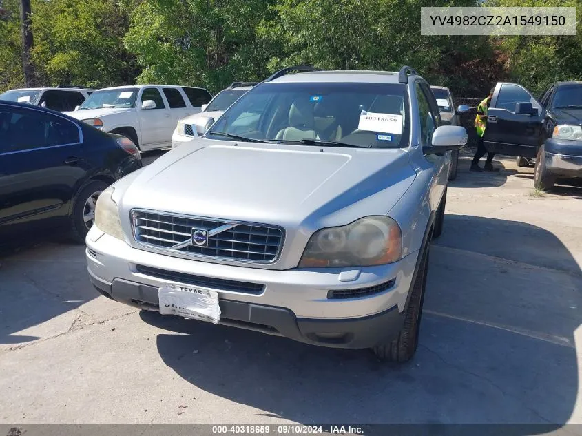 2010 Volvo Xc90 3.2 VIN: YV4982CZ2A1549150 Lot: 40318659