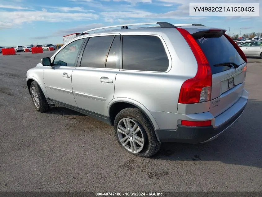 2010 Volvo Xc90 3.2 VIN: YV4982CZ1A1550452 Lot: 40747180