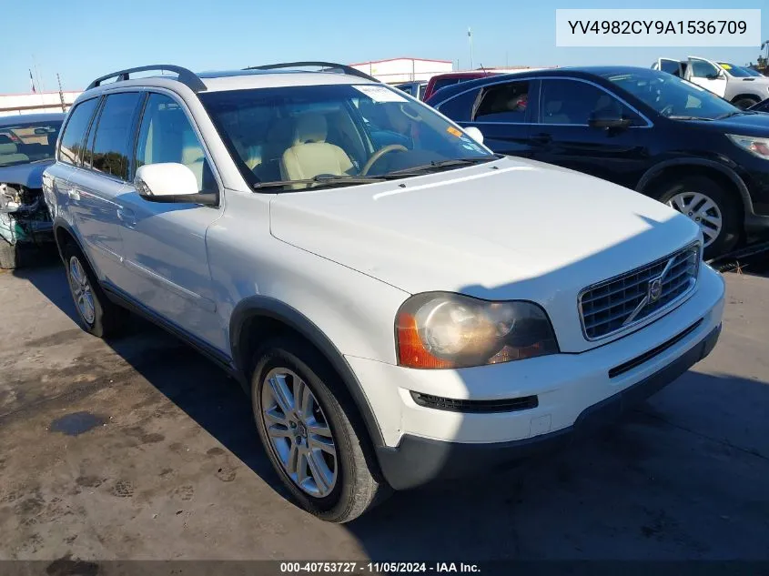 2010 Volvo Xc90 I6 VIN: YV4982CY9A1536709 Lot: 40753727