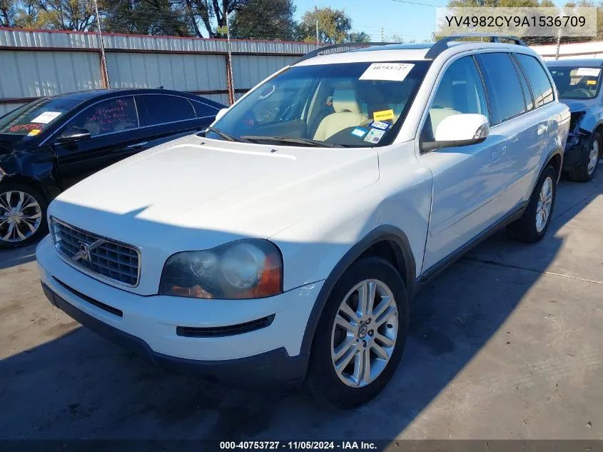 2010 Volvo Xc90 I6 VIN: YV4982CY9A1536709 Lot: 40753727