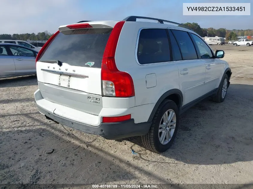 2010 Volvo Xc90 3.2 VIN: YV4982CZ2A1533451 Lot: 40788789