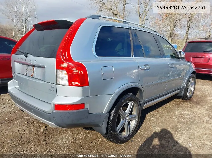 2010 Volvo Xc90 3.2 R-Design VIN: YV4982CT2A1542761 Lot: 40834336