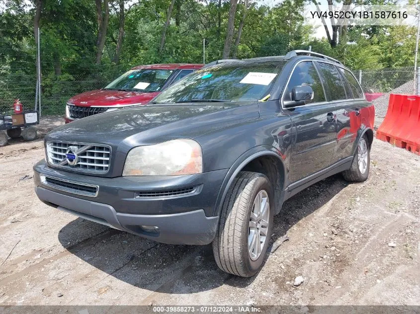 2011 Volvo Xc90 3.2 VIN: YV4952CY1B1587616 Lot: 39858273