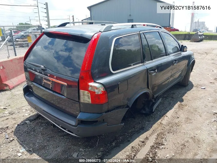 2011 Volvo Xc90 3.2 VIN: YV4952CY1B1587616 Lot: 39858273