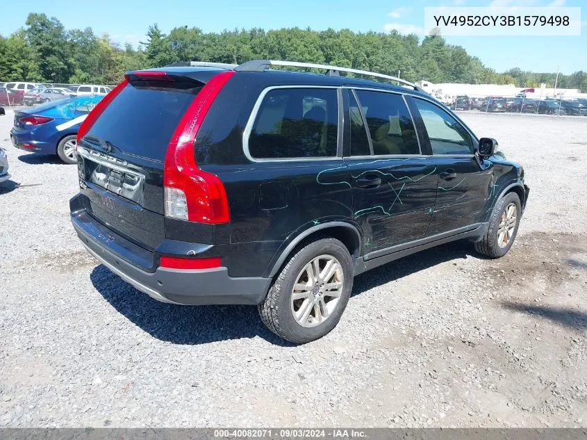 2011 Volvo Xc90 3.2 VIN: YV4952CY3B1579498 Lot: 40082071