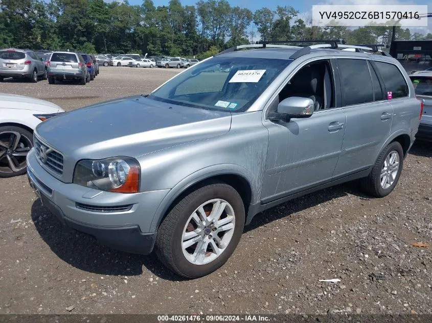 2011 Volvo Xc90 3.2 VIN: YV4952CZ6B1570416 Lot: 40261476