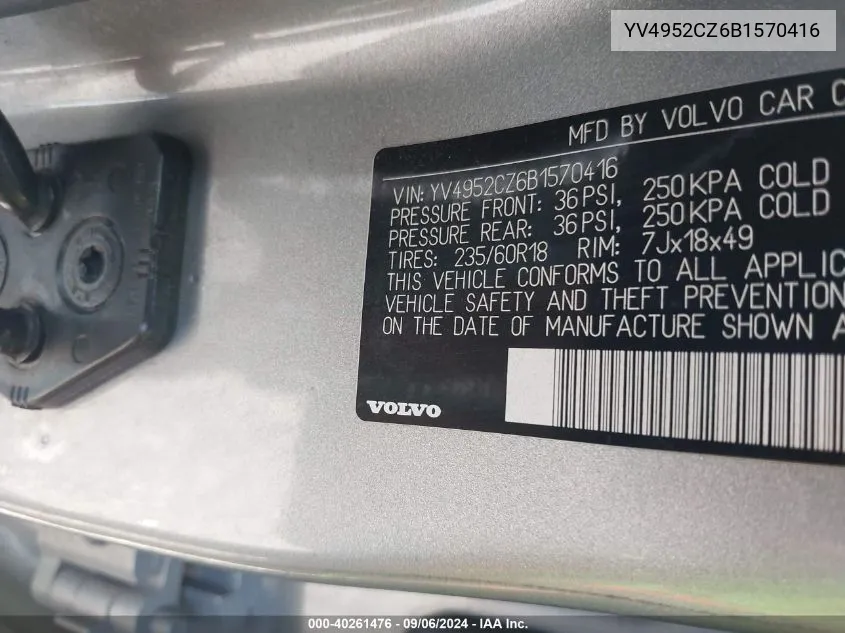 YV4952CZ6B1570416 2011 Volvo Xc90 3.2