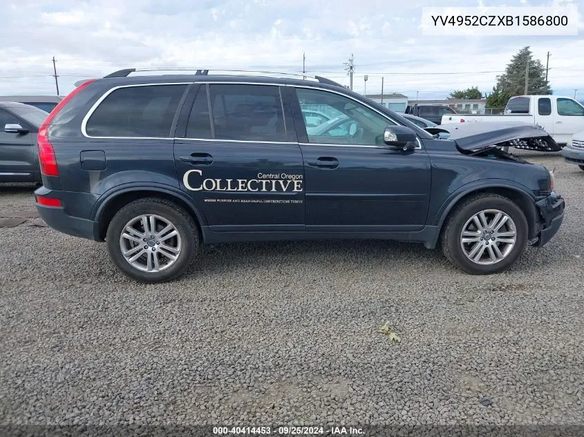 2011 Volvo Xc90 3.2 VIN: YV4952CZXB1586800 Lot: 40414453