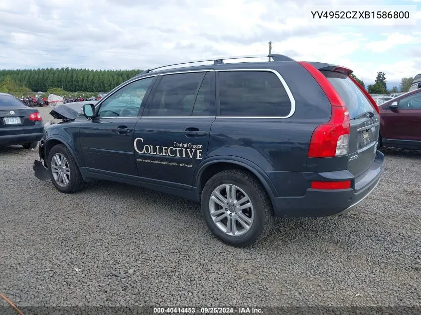 2011 Volvo Xc90 3.2 VIN: YV4952CZXB1586800 Lot: 40414453