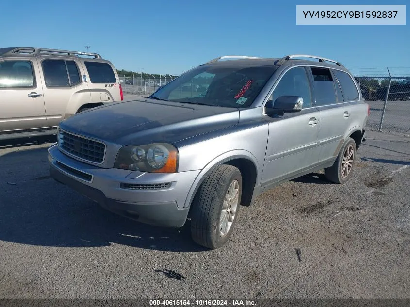 2011 Volvo Xc90 3.2 VIN: YV4952CY9B1592837 Lot: 40615154