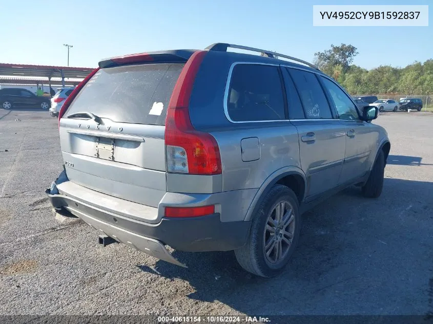 2011 Volvo Xc90 3.2 VIN: YV4952CY9B1592837 Lot: 40615154