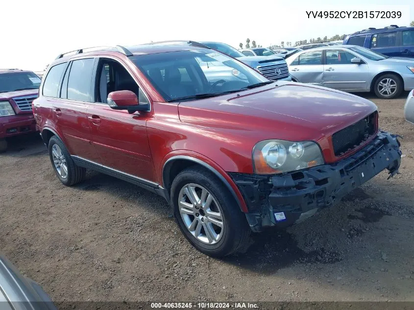 2011 Volvo Xc90 3.2 VIN: YV4952CY2B1572039 Lot: 40635245