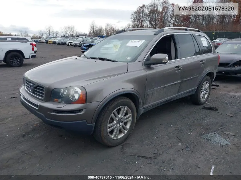 2011 Volvo Xc90 3.2 VIN: YV4952CZ0B1578320 Lot: 40797015