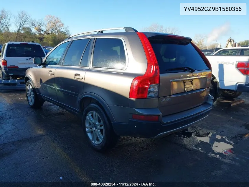 2011 Volvo Xc90 3.2 VIN: YV4952CZ9B1580356 Lot: 40828254