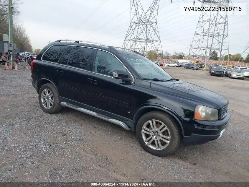 2011 Volvo Xc90 3.2 VIN: YV4952CZ2B1580716 Lot: 40864224