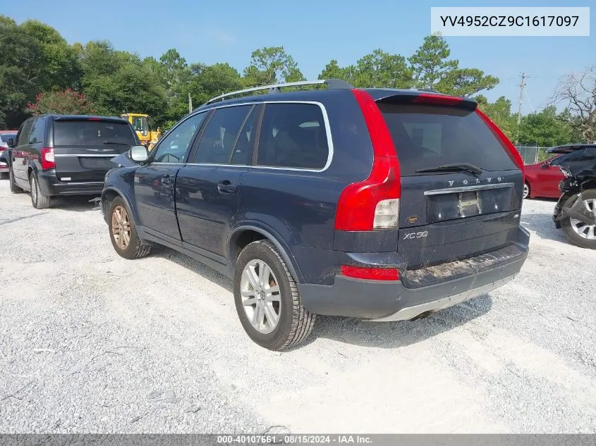 2012 Volvo Xc90 3.2/3.2 Platinum/3.2 Premier Plus VIN: YV4952CZ9C1617097 Lot: 40107661