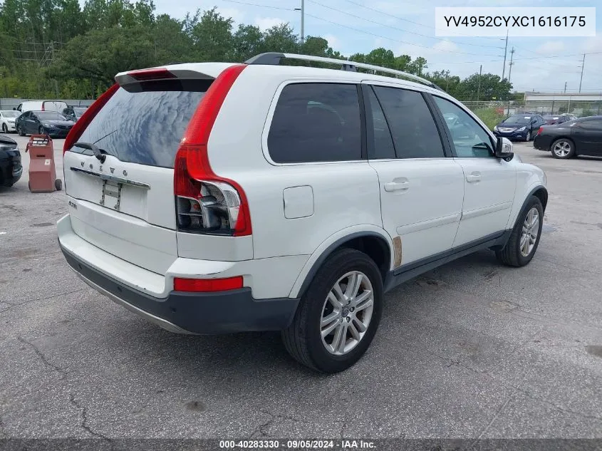 2012 Volvo Xc90 3.2 VIN: YV4952CYXC1616175 Lot: 40283330