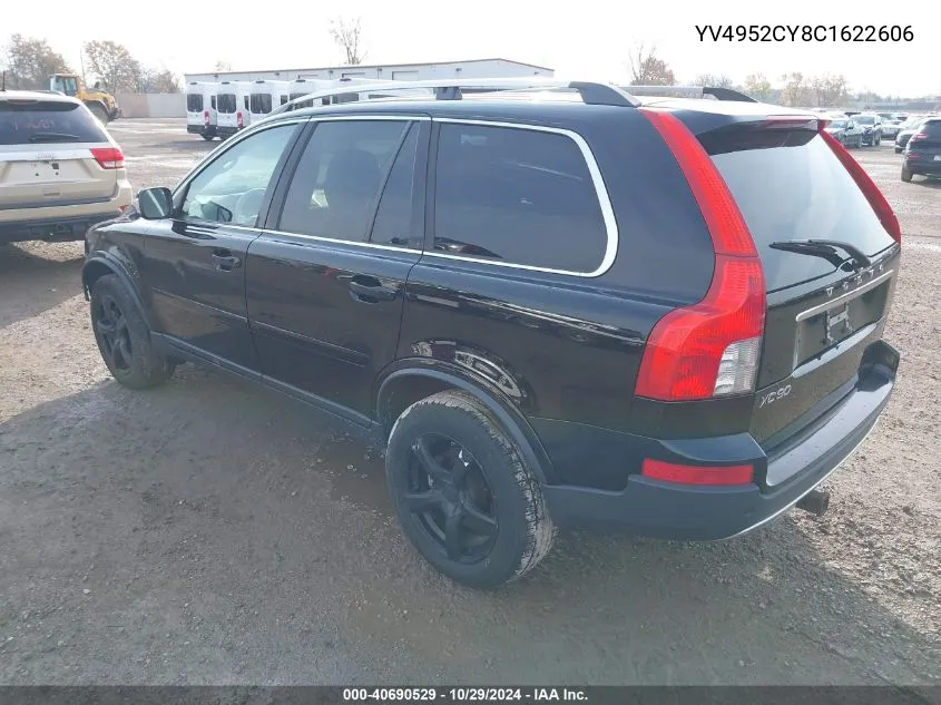 2012 Volvo Xc90 3.2/3.2 Platinum/3.2 Premier Plus VIN: YV4952CY8C1622606 Lot: 40690529