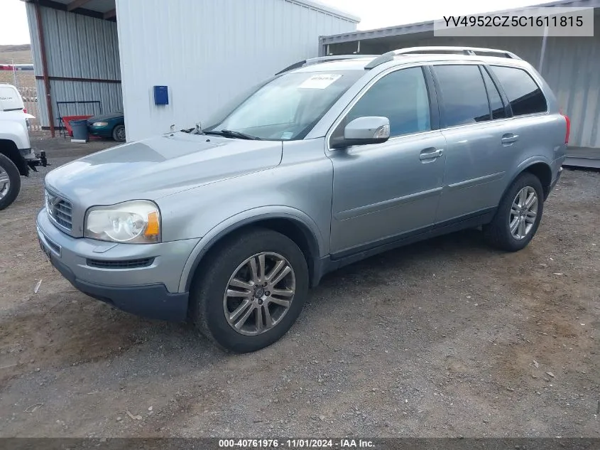 YV4952CZ5C1611815 2012 Volvo Xc90 3.2/3.2 Platinum/3.2 Premier Plus