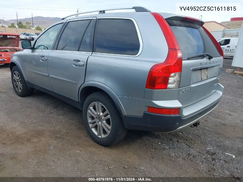 YV4952CZ5C1611815 2012 Volvo Xc90 3.2/3.2 Platinum/3.2 Premier Plus