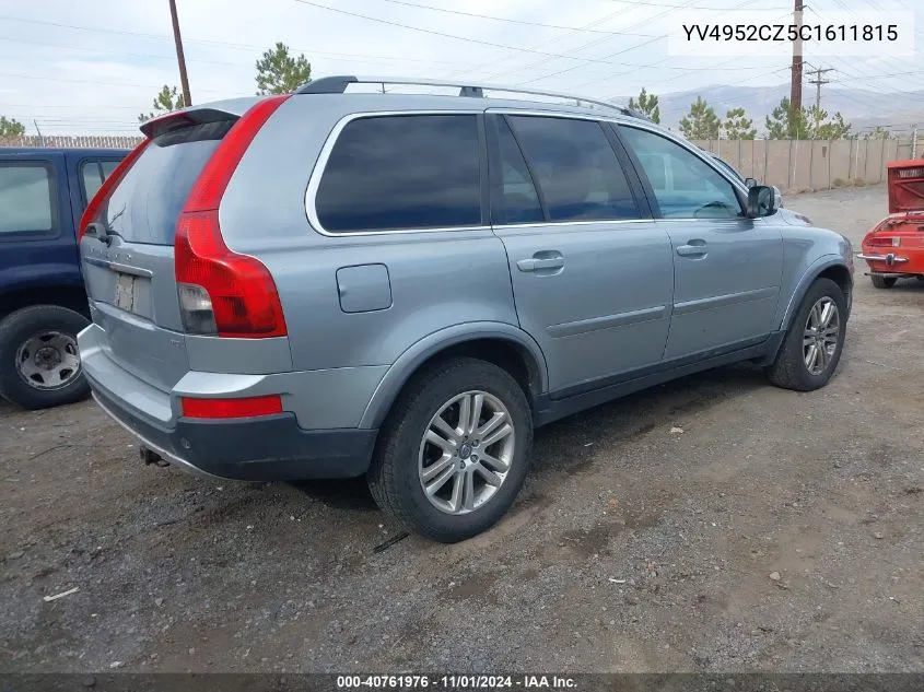 2012 Volvo Xc90 3.2/3.2 Platinum/3.2 Premier Plus VIN: YV4952CZ5C1611815 Lot: 40761976