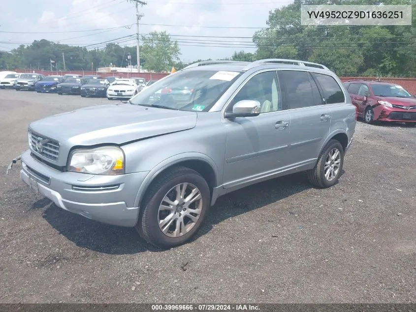 2013 Volvo Xc90 3.2/3.2 Platinum/3.2 Premier Plus VIN: YV4952CZ9D1636251 Lot: 39969666