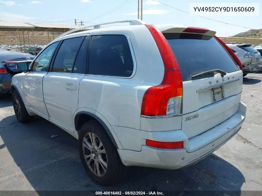 2013 Volvo Xc90 3.2/3.2 Platinum/3.2 Premier Plus VIN: YV4952CY9D1650609 Lot: 40016482