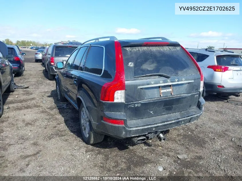 2014 Volvo Xc90 VIN: YV4952CZ2E1702625 Lot: 12125882