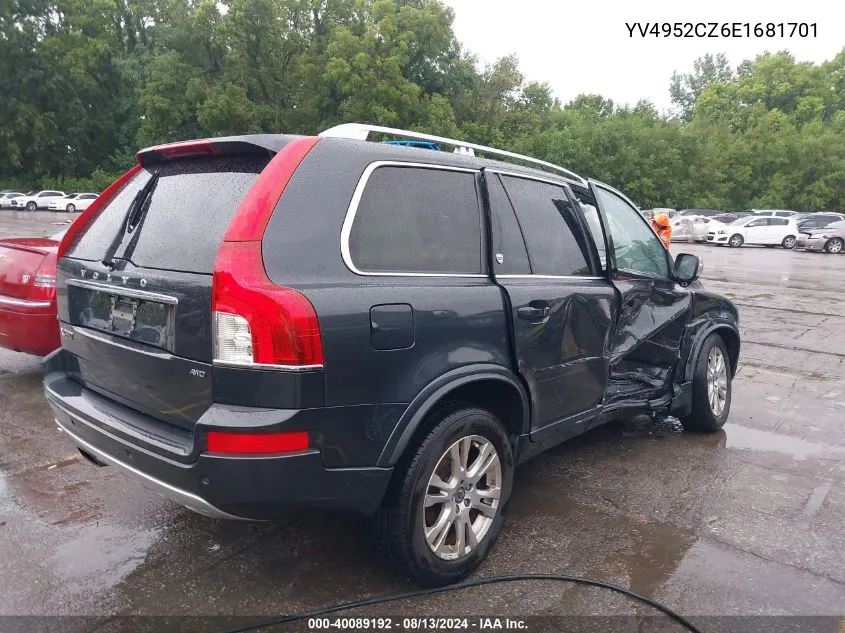 2014 Volvo Xc90 3.2 VIN: YV4952CZ6E1681701 Lot: 40089192