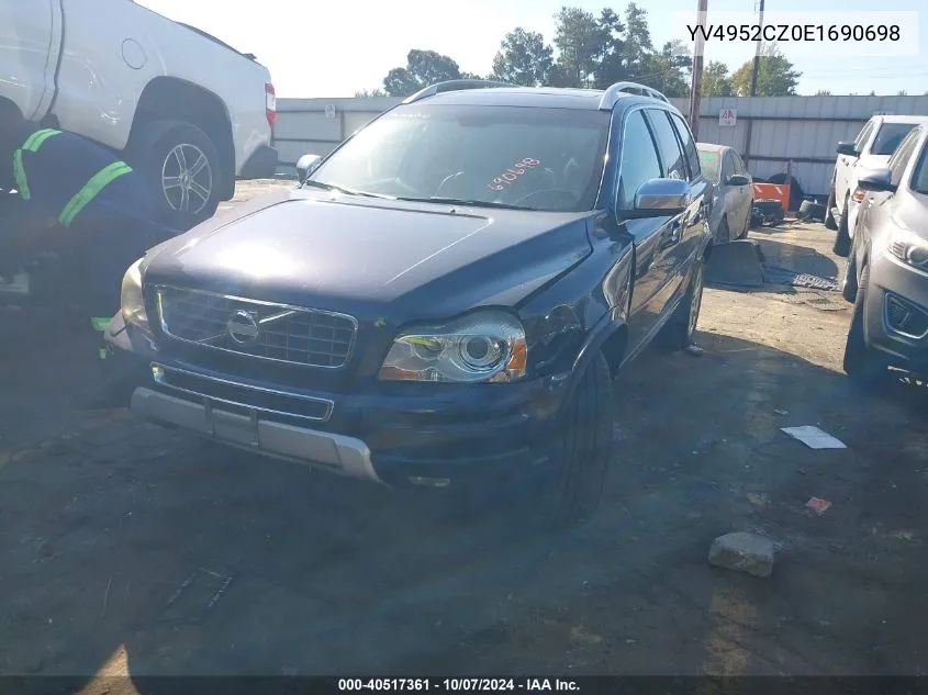 2014 Volvo Xc90 3.2 VIN: YV4952CZ0E1690698 Lot: 40517361