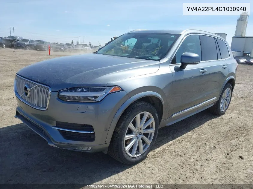 YV4A22PL4G1030940 2016 Volvo Xc90