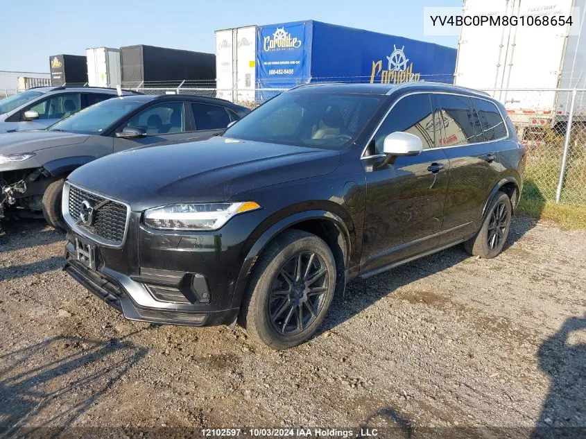 2016 Volvo Xc90 Hybrid VIN: YV4BC0PM8G1068654 Lot: 12102597