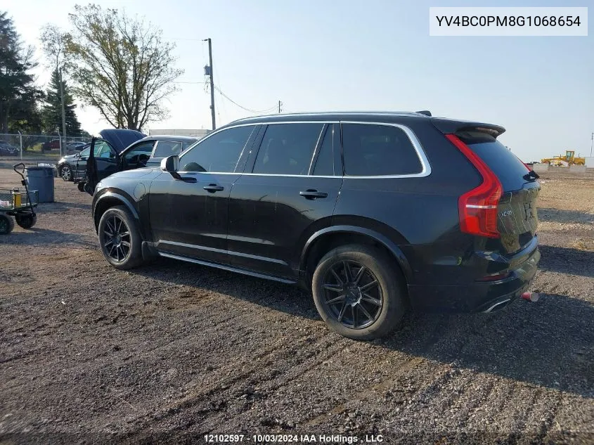 2016 Volvo Xc90 Hybrid VIN: YV4BC0PM8G1068654 Lot: 12102597