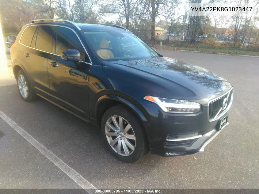 2016 Volvo Xc90 T6 Momentum VIN: YV4A22PK8G1023447 Lot: 38005795