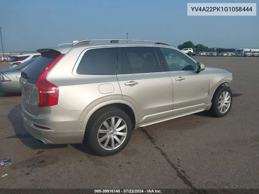 2016 Volvo Xc90 T6 Momentum VIN: YV4A22PK1G1058444 Lot: 39916148