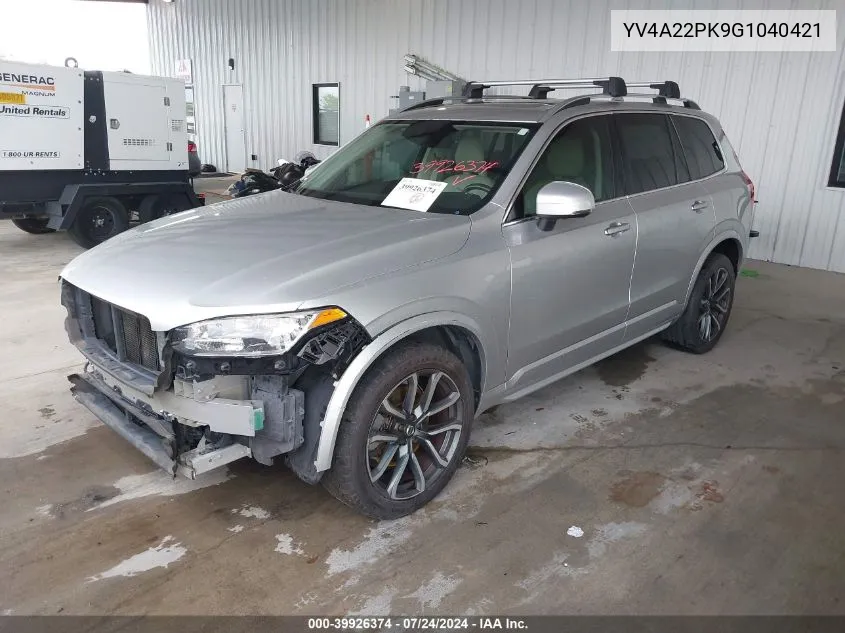 YV4A22PK9G1040421 2016 Volvo Xc90 T6 Momentum