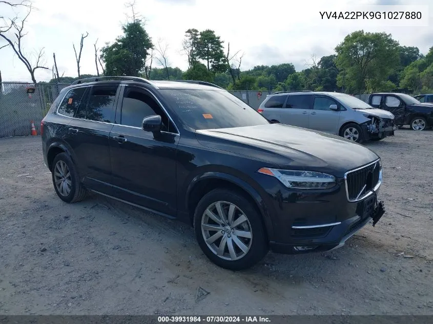 2016 Volvo Xc90 T6 Momentum VIN: YV4A22PK9G1027880 Lot: 39931984